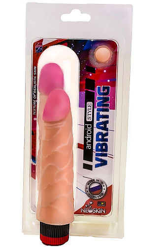 Реалистичный вибратор из материала неоскин телесного цвета LOVETOY (А-Полимер) Android Style 000402 (17 см)