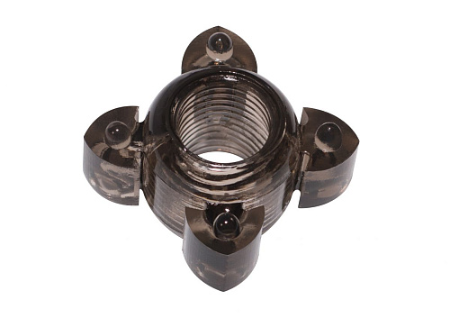 Чёрное эрекционное кольцо Lola toys Rings Screw 0112-41Lola