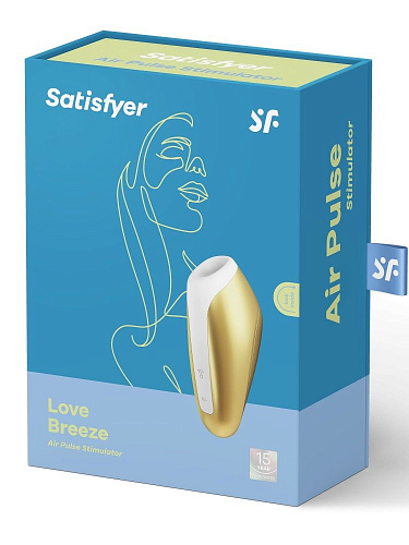 Жёлтый вакуумный массажёр Satisfyer Love Breeze J2018-127-3