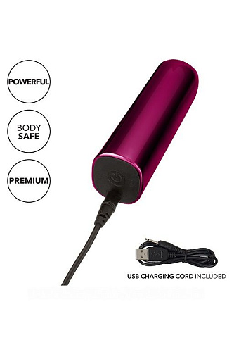 Ярко-розовая перезаряжаемая вибропуля California Exotic Novelties Glam SE-4406-02-3