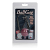 Кляп с резиновым красным шаром на чёрных ремешках California Exotic Novelties Ball Gags SE-2740-00-2
