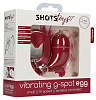 Красное виброяйцо Shots Media BV Small Wireless Vibrating G-Spot Egg SHT087RED