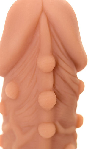 Насадка фаллического вида с венками и шишечками телесного цвета KOKOS Extreme Sleeve 006 S-size ES.006-S (12,7 см)