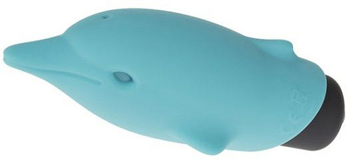 Голубой вибростимулятор-дельфин Adrien Lastic Lastic Pocket Dolphin 30585 (7,5 см)
