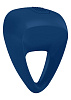 Эрекционное кольцо синего цвета OVO B9 BLUE
