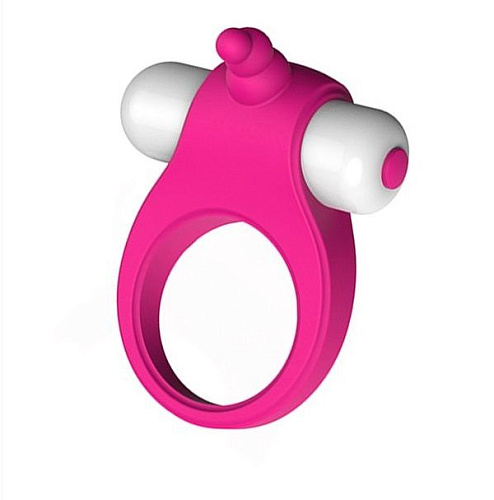 Розовое эрекционное виброкольцо S-HANDE S-HANDE Duet SHD-006
