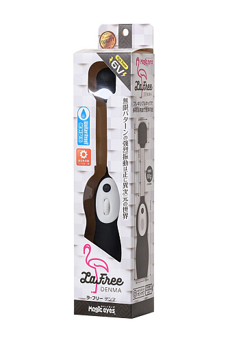 Чёрный вибромассажёр Magic Eyes LaFree DENMA ME-10