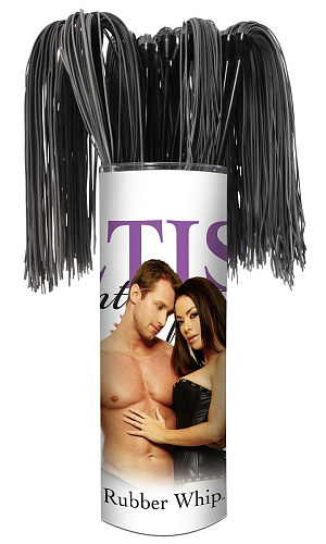 Чёрная палочка-щекоталочка Pipedream Rubber Whip PD3705-00 (31 см)