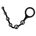 Анальная цепочка с ручкой-кольцом Orion Bendable Silicone Beads 0511722 (25 см)