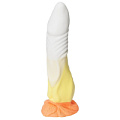 Бело-жёлтый фаллоимитатор Erasexa «Феникс» zoo32 (28 см)
