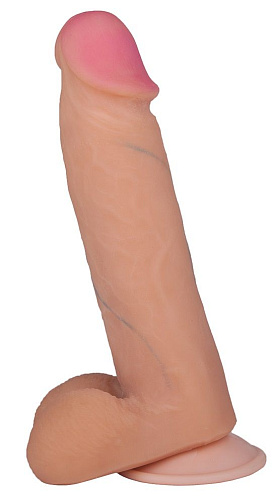 Телесный фаллоимитатор на присоске LOVETOY (А-Полимер) F F BEST COCK 7 592304