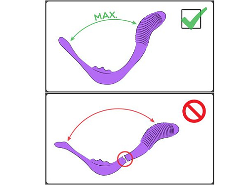 Фиолетовый вибратор для пар Adrien Lastic Mini Romeo 10913