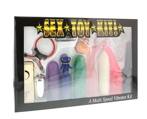 Яркий разноцветный вибронабор Seven Creations SEX TOY KIT MULTI COLORS 4404MKJ-BX