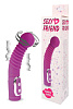 Фиолетовый вибромассажёр-ротатор с 5 режимами Bior toys SF-70236 (19 см)