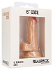 Телесный фаллоимитатор Shots Media BV Realistic Cock 6 With Scrotum REA011SKN (15 см)