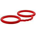 Красные силиконовые наручники Dream Toys BONDX SILICONE CUFFS 21075