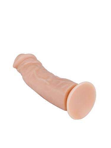 Телесный фаллоимитатор реалистичной формы на присоске Сумерки богов 101-18 BX DD (19 см)