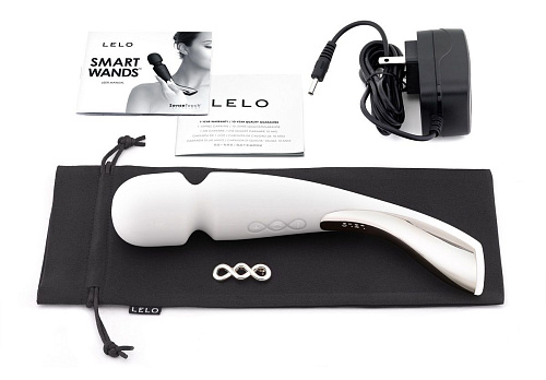 Профессиональный массажёр белого цвета Lelo Smart Wand Medium Ivory LEL8296
