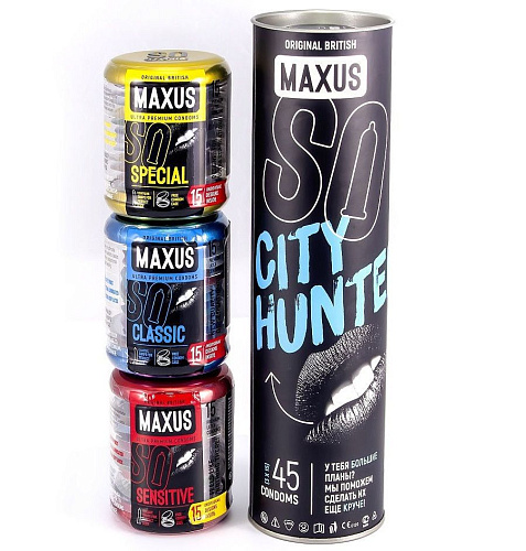 Набор презервативов Maxus City Hunter №45