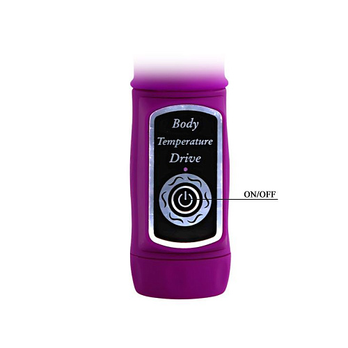 Лиловый вибратор с клиторальной стимуляцией Baile Body Touch BW-037032 (22,5 см)