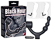 Чёрное эрекционное кольцо с вибрацией и анальным стимулятором Orion Black Hour Penisring 0574350