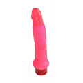 Розовый анальный вибратор Seven Creations Jelly Anal Slim Jim 893SJPR-INBXSC (17,5 см)