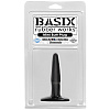 Маленькая анальная пробка в чёрном цвете Pipedream Basix Rubber Works Mini Butt Plug PD4260-23 (10,8 см)