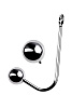 Анальный крюк для подвешивания с двумя сменными шарами ToyFa 717307