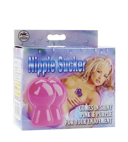 Розовые вакуумные помпы для сосков NMC NIPPLE SUCKER PAIR IN SHINY PINK 160010