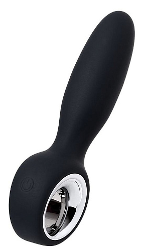 Чёрно-серебристый анальный стимулятор POPO Pleasure Sagitta 731447 (15 см)