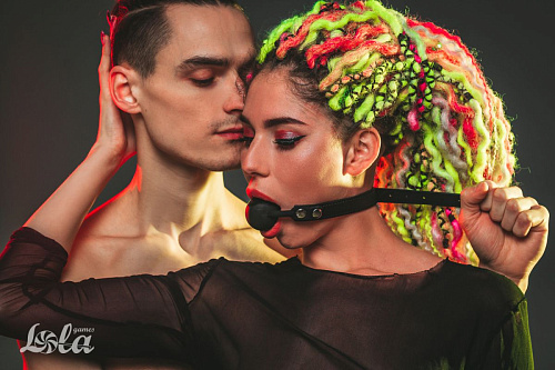 Чёрный силиконовый кляп-шар Lola toys Dolce Vita 1148-01lola