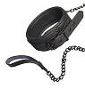 Чёрный ошейник с поводком Dream Toys BLAZE COLLAR AND CHAIN BLACK 21264