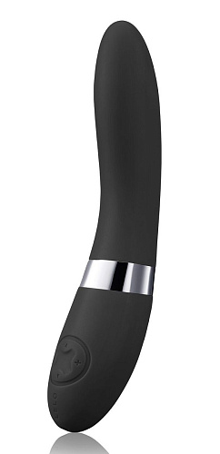 Чёрный вибромассажёр Lelo Elise 2 Black LEL7671 (22 см)