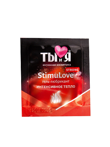 Разогревающий гель-лубрикант Stimulove Strong в одноразовой упаковке - 4 гр. Биоритм LB-70016t