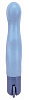 Голубой вибромассажёр с поворотным колёсиком Seven Creations Magic Dial 14-167-E19-BCD (19,5 см)