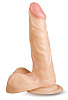 Телесный фаллоимитатор на присоске Brazzers DWS002 (18,5 см)