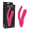 Розовый двойной вибратор Howells INDULGENCE Rechargeable Insatiable Desire 174217pink (21 см)
