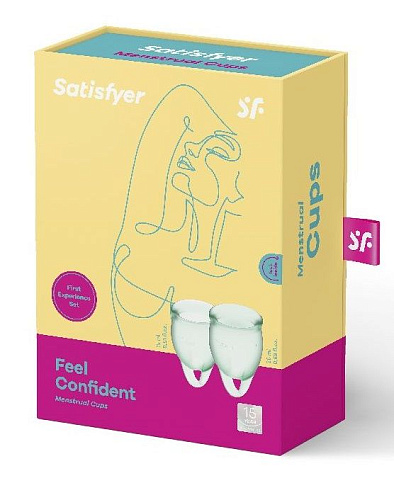 Набор менструальных чаш Satisfyer Feel confident Menstrual Cup J1762 (размер S + L)