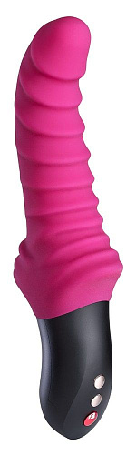 Ярко-розовый пульсатор с ребрышками Fun Factory Stronic Drei 4000364 (23,9 см)