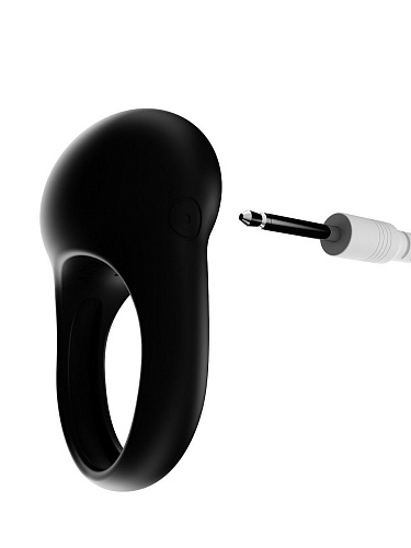 Чёрное эрекционное виброкольцо LuxeLuv VEGAS