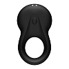 Чёрное эрекционное кольцо с возможностью управления через приложение Satisfyer Signet Ring J2008-22