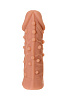 Насадка фаллического вида с венками и шишечками телесного цвета KOKOS Extreme Sleeve 006 S-size ES.006-S (12,7 см)