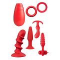 Подарочный набор для мужчин красного цвета Dream Toys MENZSTUFF VIBRATING PLEASURE SET 21246