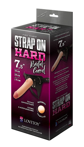 Пояс-трусики с насадкой LOVETOY (А-Полимер) Hard brutal-consul 330503 (19 см)