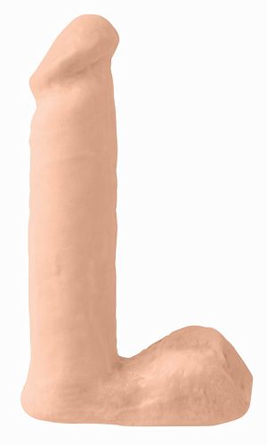 Телесный фаллоимитатор с мошонкой Pipedream BASIX PD4203-21 (18,4 см)