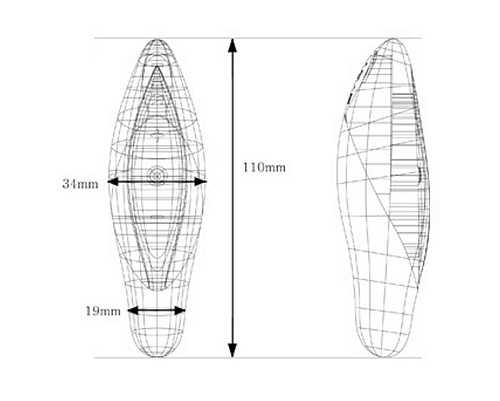 Золотой с черным вибромассажёр ZINI SEED ZV043