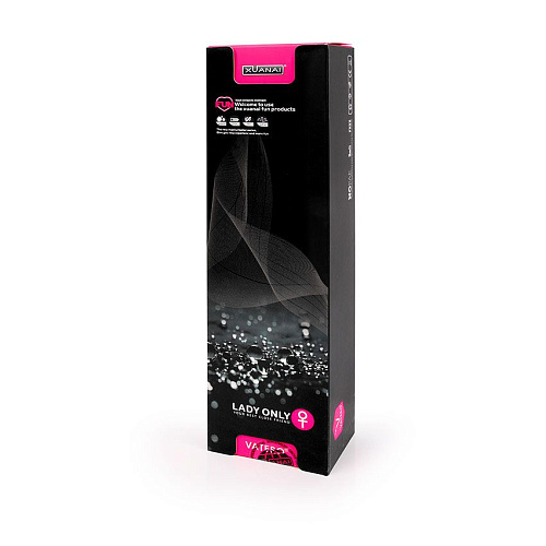 Чёрный гладкий вибромассажёр с 12 режимами работы Xuanai 8220NA-3 (23 см)