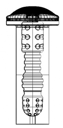 Телесный мастурбатор-ротик с эффектом смазки Shots Media BV Deluxe Oral SLT007FLE
