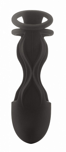 Чёрная насадка на пенис Shots Media BV Merc Cockcage SHT336BLK