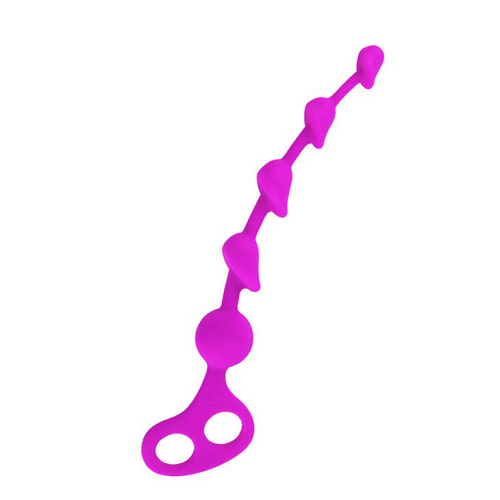 Силиконовая лиловая цепочка с удобной ручкой Baile Beeds BI-014213 (25 см)